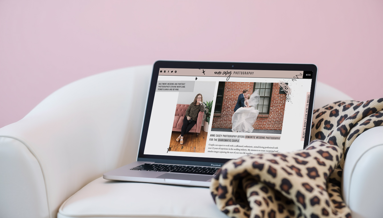 Showit website design for Anne Casey Photography