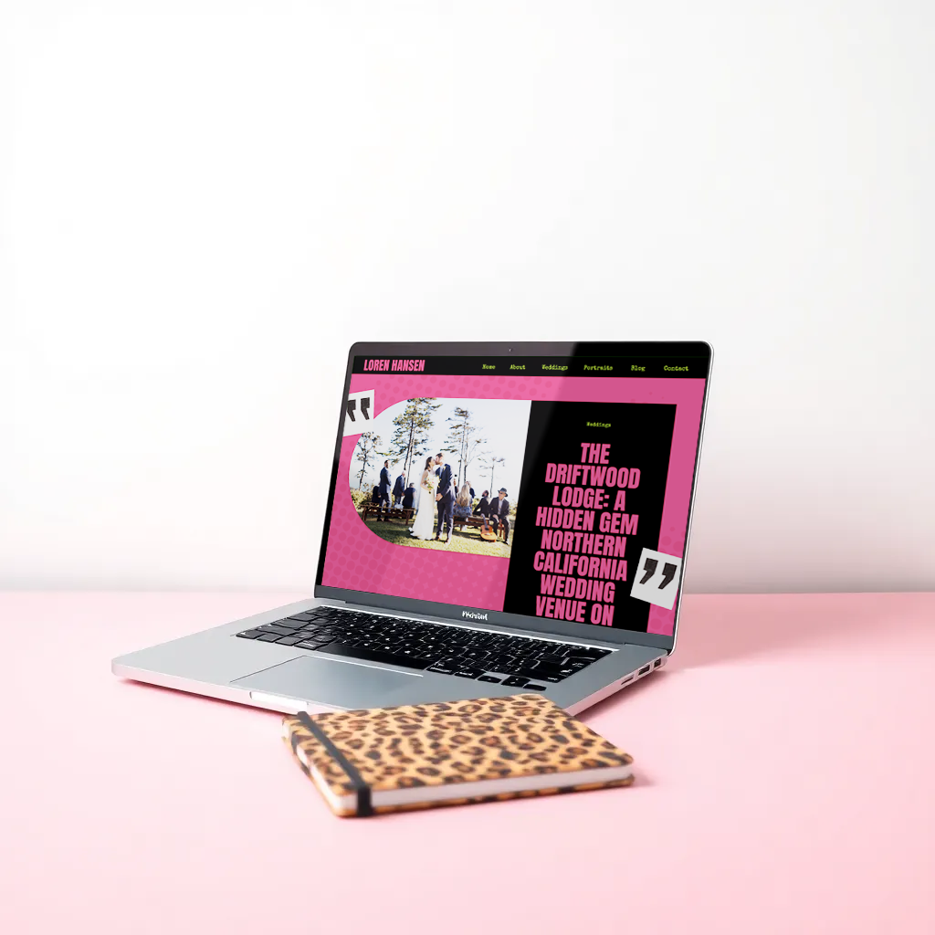 Showit website for SEO blogging for Loren Hansen Photography